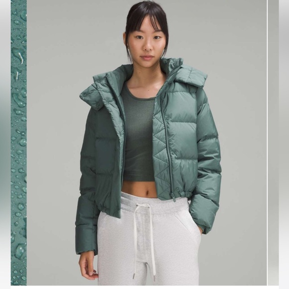 NWT Wunder Puff Cropped Jacket / Medium Forect - Picture 1 of 8